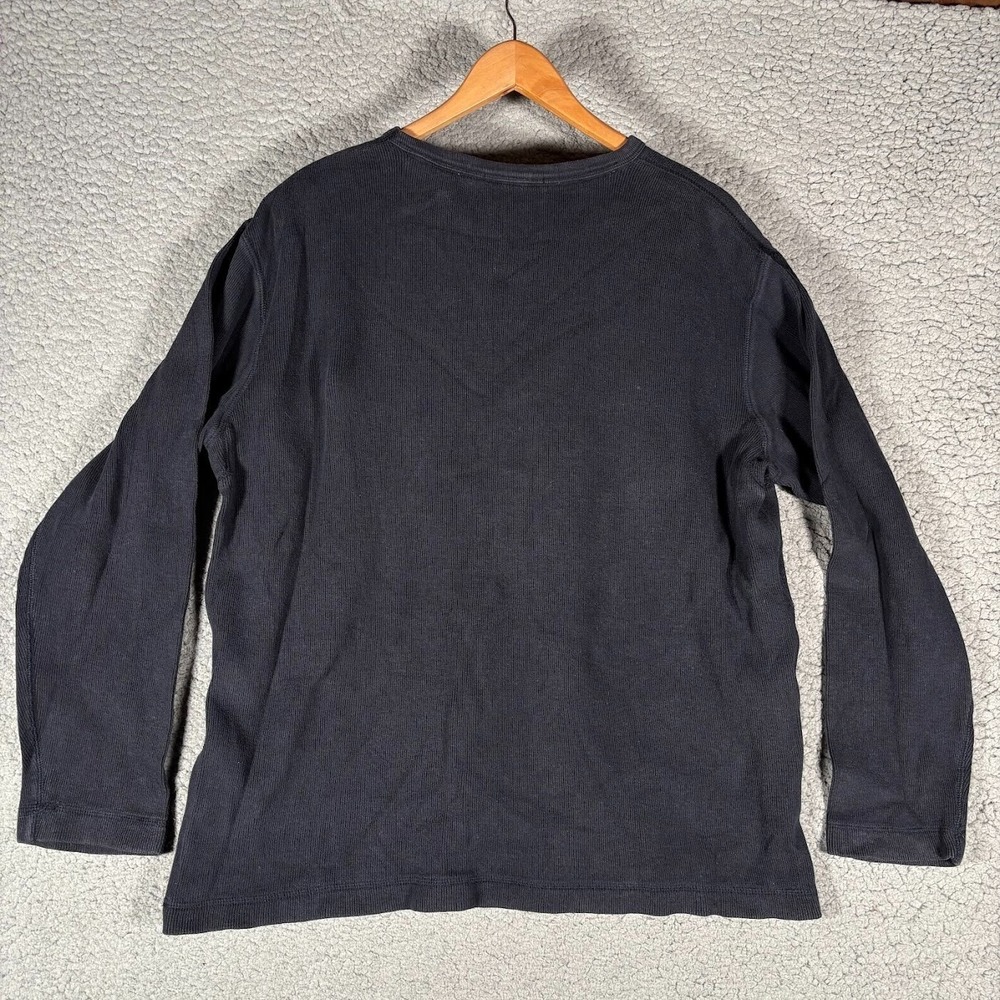 Vintage Banana Republic Ribbed Sweater  100% Cotton M Navy Crew Neck Pullover‎